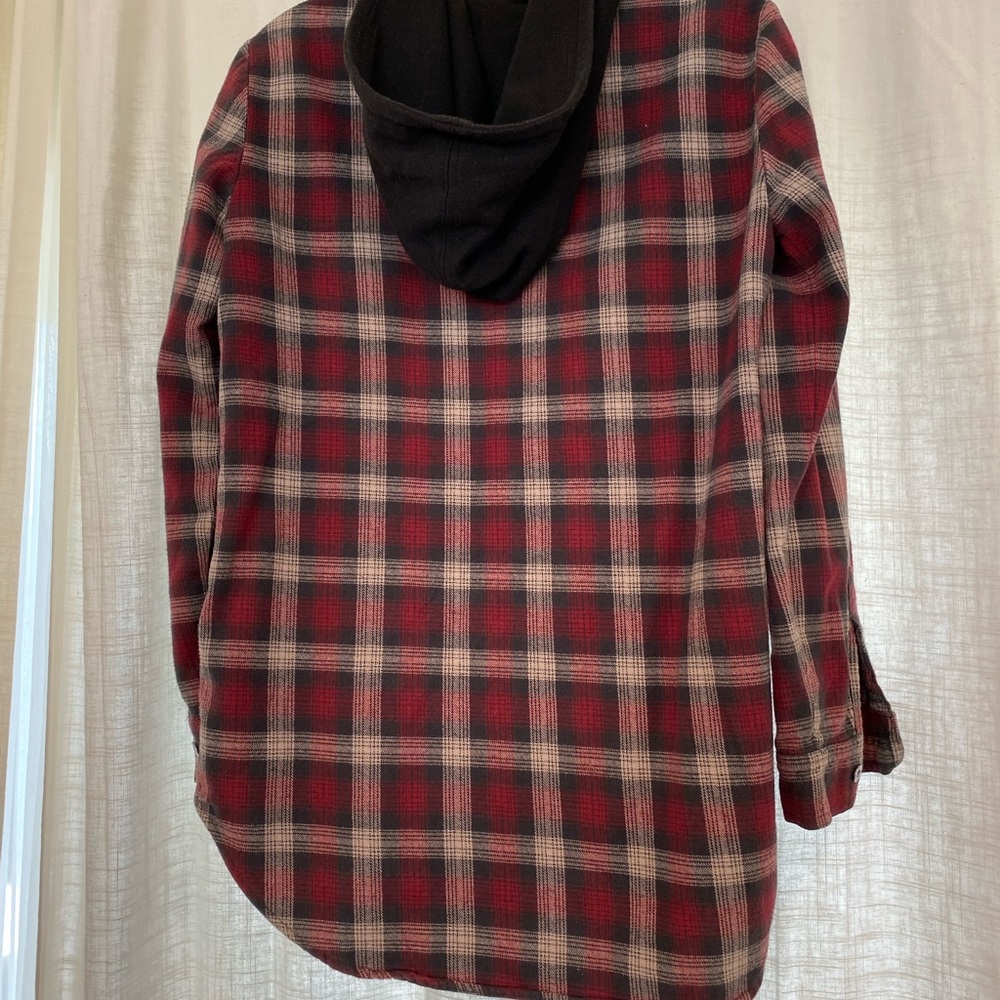 Flannel Jacket with Hood